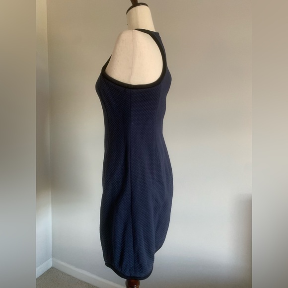 Phillip Lim Satin-Piped Scalloped Sheath Dress, navy and black - Picture 6 of 10